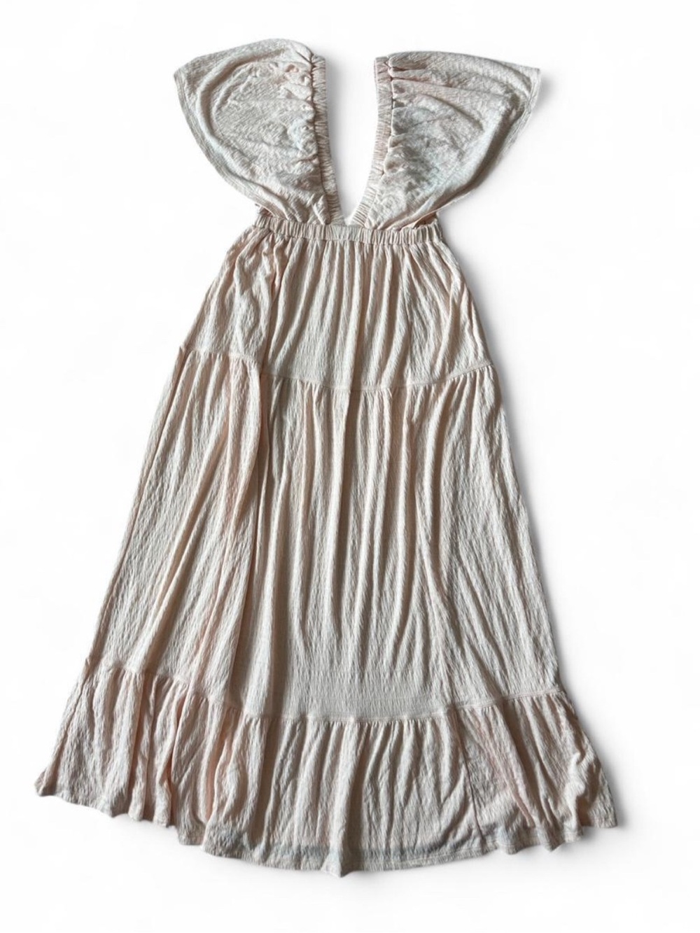 FREE PEOPLE Beach La La Maxi Dress Light Pink Boho Dress Women’s - Size Medium